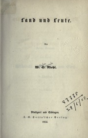 Cover of edition 1854dienaturgesc01riehuoft