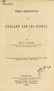 Cover of edition 1859firstimpress00milluoft