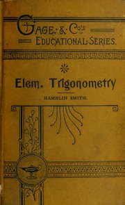 Cover of edition 1882elementarytrig00smit
