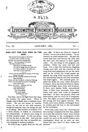 Locomotive Firemens Magazine V 11 (1887)