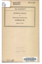 TM 9 1596 Compass, M2, 1942