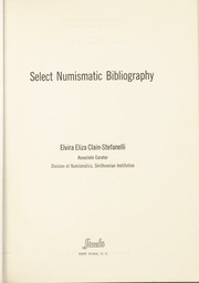Select Numismatic Bibliography