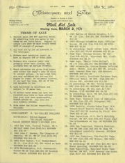 Mail Bid Sale: March 2, 1974