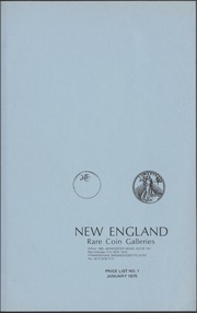 New England Rare Coin Galleries: January 1975, No.1