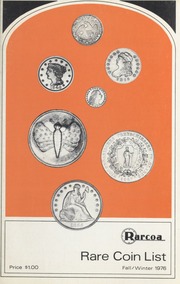 Rare Coin List: Fall/ Winter 1976