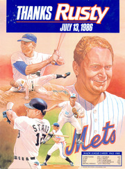 Rusty Staub Day souvenir poster, Shea Stadium, Jul...
