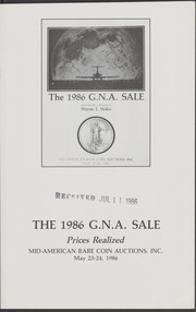 The 1986 G.N.A Sale [Prices Realized List]