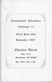 Numismatic Literature Catalogue 14
