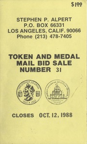 Token and Medal Mail Bid Sale #31