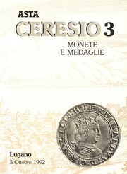 Asta Ceresio 3 Monete e Madaglie
