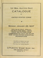 1st mail auction sale catalogue of United States coins ... [01/25/1937]