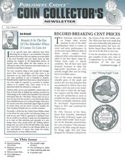 Publishers Choice Coin Collector's Newsletter: Vol. 3 No. 8