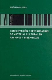 Conservación y restauración de material cultural e...