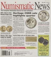 Numismatic News: May 8, 2007