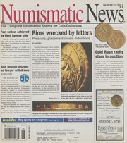 Numismatic News: September 18, 2007