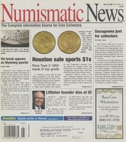 Numismatic News: November 20, 2007