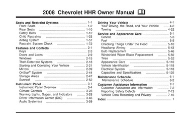 2008 Chevrolet HHR Owner Manual : General Motors Corp : Free Download, Borrow, and Streaming