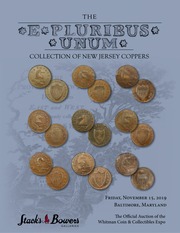 E Pluribus Unum Collection of New Jersey Coppers (25th Annual C4 Auction Sale, Part 1)