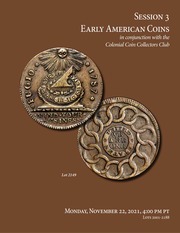Early American Coins (27th Annual C4 Auction Sale)