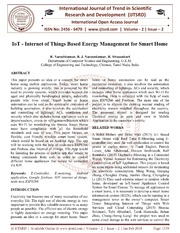 IoT   Internet of Things Based Energy Management f