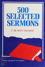 Cover of edition 500selectedsermo0000talm