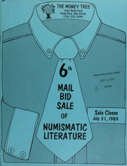 6th mail bid sale of numismatic literature, featuring Canadian numismatic literature from Remy Bourne, [etc.] ... [07/31/1989]