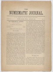 The Numismatic Journal : Vol.1 No.1