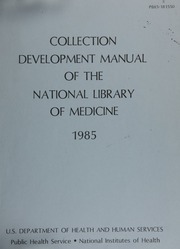 Collection development manual of the National Libr