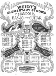 Weidt's Elementary Studies for Banjo, Book 3 A Not...