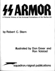 A Pictorial History Of The Armored Formations Of The Waffen SS