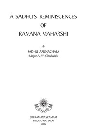 A SADHUâS REMINISCENCES AND RAMANA MAHARISHI