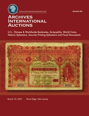 Archives International Auctions Sale 65