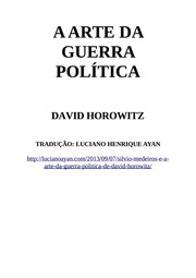 Arte Da Guerra Política David Horowitz