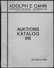 Auktions Katalog 86