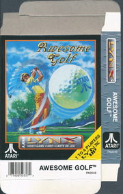 Awesome Golf (Atari Lynx) 48 Bit 1200dpi Box Scans...