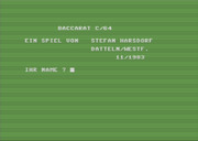 Baccarat C-64 : Stefan Harsdorf : Free Download, Borrow, and Streaming : Internet Archive