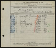 Entry card for Hehle, Ida J. M. for the 1927 May Show.