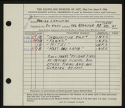Entry card for Lemmers, Eloise, and Oxford School for the 1946 May Show.
