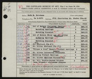 Entry card for Erickson, Ruth M. for the 1951 May Show.