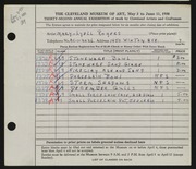Entry card for Rogers, Mary-Lyell for the 1951 May Show.