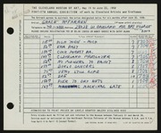Entry card for McFarren, Grace for the 1958 May Show.