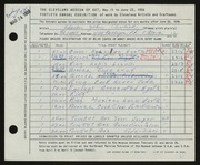 Entry card for Pavlick, Charles John for the 1958 May Show.