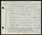 Entry card for Tikkanen, Paul for the 1958 May Show.