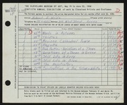 Entry card for Woide, Robert E. for the 1958 May Show.