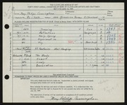 Entry card for Cunningham, Mary Phillips for the 1959 May Show.