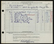 Entry card for Hanssen, Robert Arthur for the 1959 May Show.