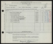 Entry card for Hoffman, Margaret A. for the 1959 May Show.