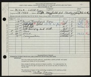 Entry card for Levey, Milton for the 1959 May Show.