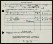 Entry card for McVey, William Mozart, and McVey, Leza for the 1959 May Show.