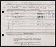 Entry card for Dickson, James A. for the 1960 May Show.